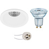 HLW LED Dimbare Inbouwspot GU10 3,4W 3000K 230lm HLW LED Dimbare Inbouwspot GU10 3,4W 3000K 230lm