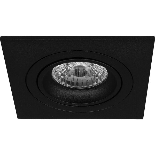 HLW LED LED Spot Set 4W - Pragmi Borny Pro Kantelbare Vierkante Inbouwspot Mat Zwart HLW LED LED Spot Set 4W - Pragmi Borny Pro Kantelbare Vierkante Inbouwspot Mat Zwart