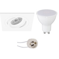 LED inbouwspot set 6W - GU10 kantelbaar 3000K LED inbouwspot set 6W - GU10 kantelbaar 3000K