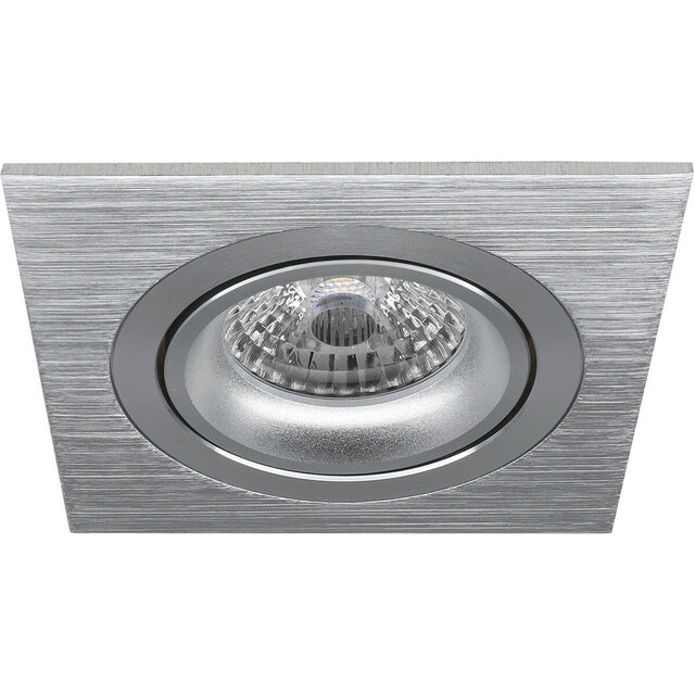 HLW LED LED Spot Set 4W - Kantelbare Vierkante Inbouwspot Mat Zilver, Natuurlijk Wit 4200K