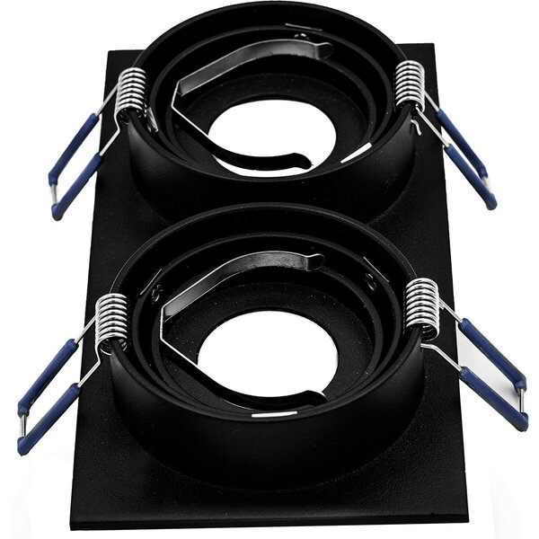 HLW LED LED Spot Set - 4W Kantelbare Inbouwspot Mat Zwart GU10 | Warm Wit 3000K HLW LED LED Spot Set - 4W Kantelbare Inbouwspot Mat Zwart GU10 | Warm Wit 3000K