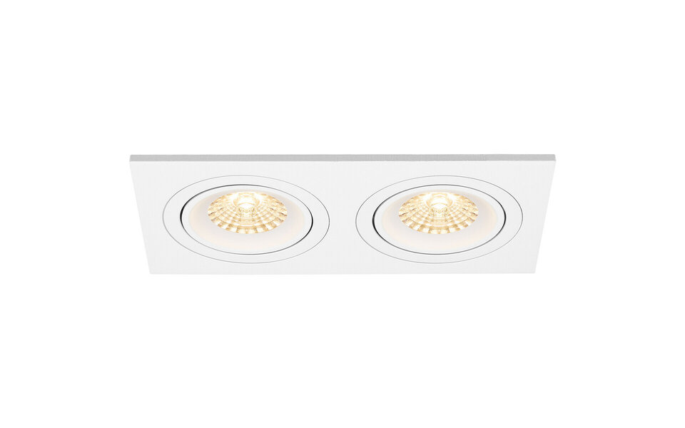 HLW LED LED Spot Set 4W - Kantelbare Witte Inbouwspot GU10 met Mat Wit Design