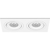 HLW LED LED Spot Set 8W - Tiltable White Recessed Spot GU10 Fitting - Bright/Cool White