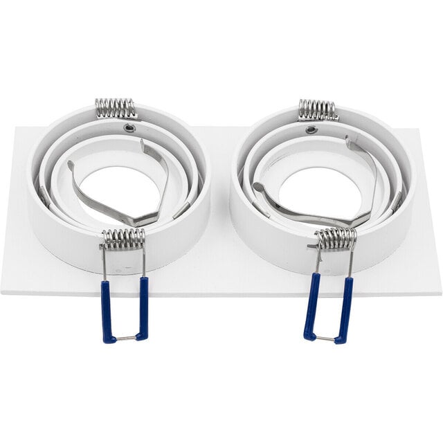 HLW LED LED Spot Set 8W - Tiltable White Recessed Spot GU10 Fitting - Bright/Cool White