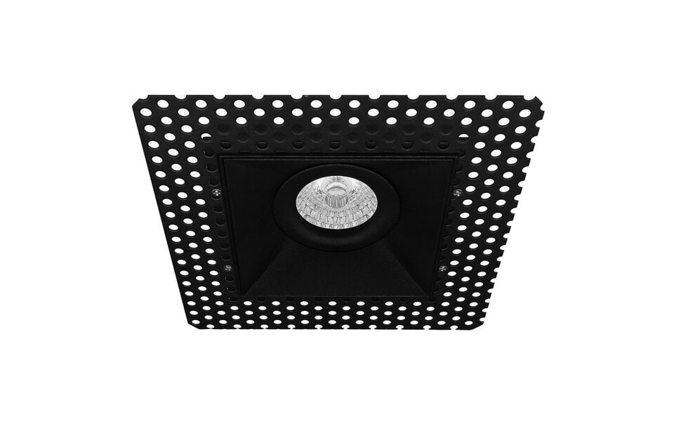 HLW LED LED Spot Set 8W - Kantelbare Vierkante Inbouwspot Mat Zwart Warm Wit 3000K