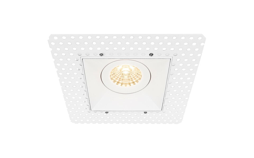 HLW LED LED Spot Set - Dimbare Vierkante Kantelbare Inbouwspot 4W LED Warm Wit