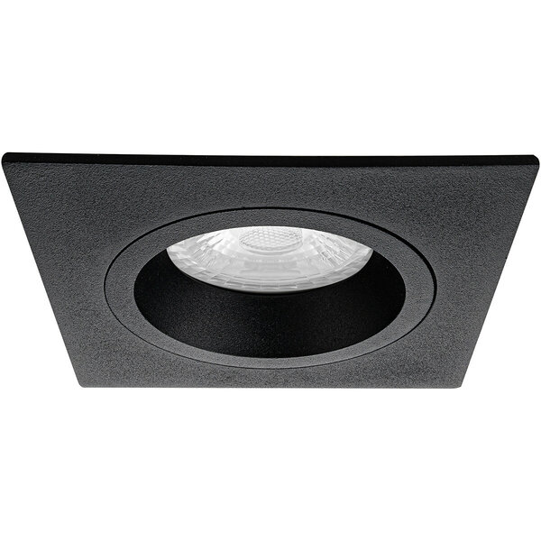 HLW LED LED Spot Set 6W - Vierkante Inbouwspot Mat Zwart, Witte Spot, GU10 Fitting HLW LED LED Spot Set 6W - Vierkante Inbouwspot Mat Zwart, Witte Spot, GU10 Fitting