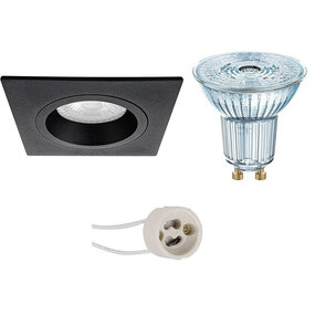 Dimbare LED inbouwspot GU10 3,4W 3000K mat wit Dimbare LED inbouwspot GU10 3,4W 3000K mat wit