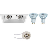 Dimmable GU10 recessed spotlight 3.4W 3000K (230 lm) tiltable Dimmable GU10 recessed spotlight 3.4W 3000K (230 lm) tiltable