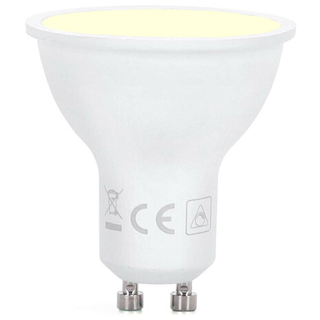 Dimbare LED Spot 5W - Slimme Wifi LED Lamp Warm Wit 3000K GU10 Dimbare LED Spot 5W - Slimme Wifi LED Lamp Warm Wit 3000K GU10
