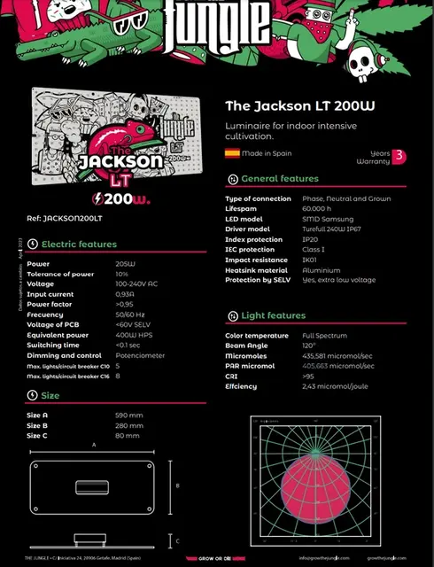 The Jungle The Jungle Jackson Lite 200W The Jungle The Jungle Jackson Lite 200W