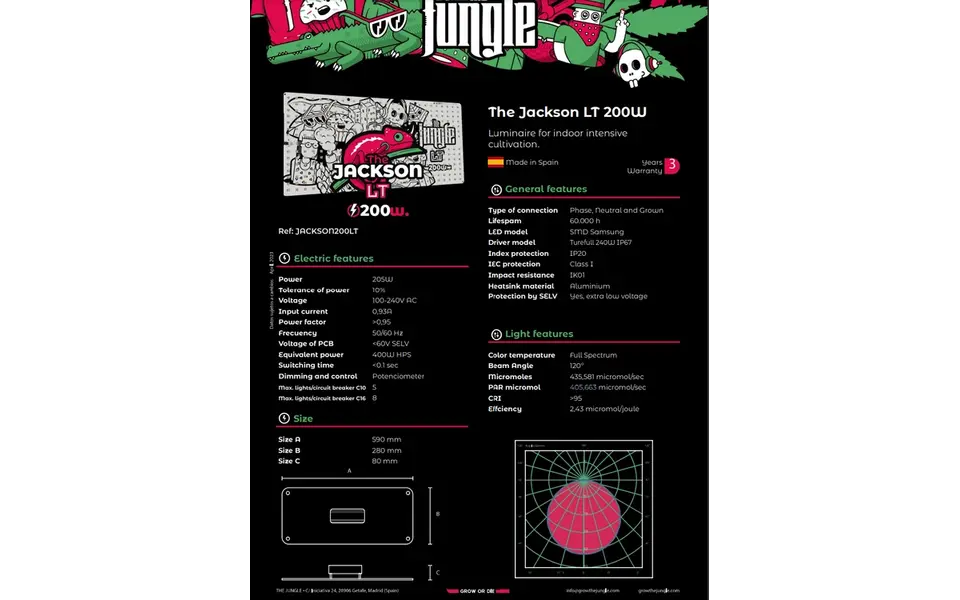 The Jungle The Jungle Jackson Lite 200W The Jungle The Jungle Jackson Lite 200W