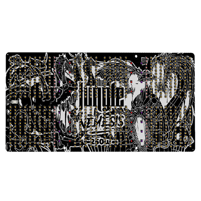 rechthoekige zwarte LED kweeklamp met 250 watt vermogen geschikt voor 60x120 cm belichting