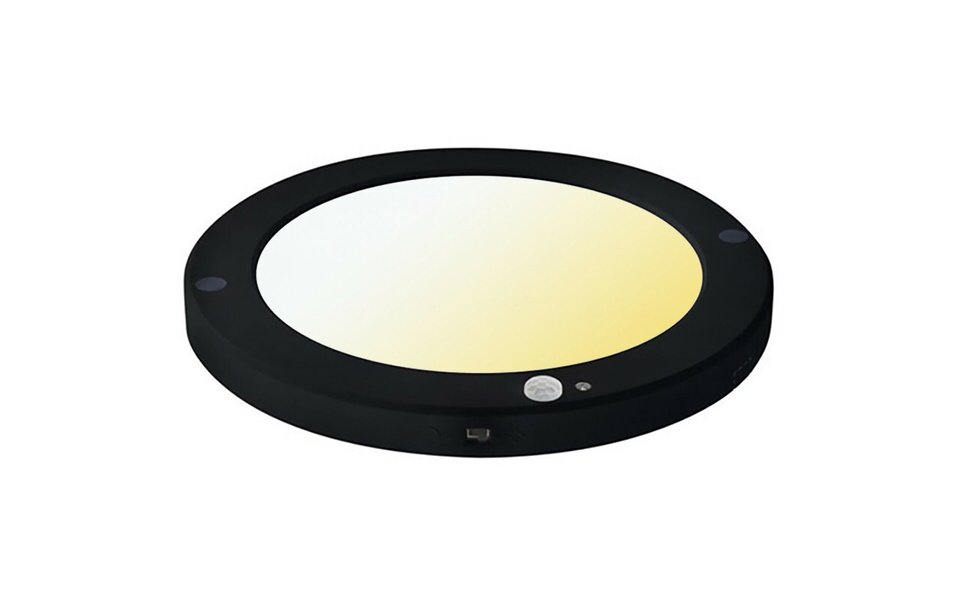 HLW LED LED Plafondlamp met Bewegingssensor + Dag en Nacht Sensor - 18W - Aanpasbare Kleur CCT - 360° Zichthoek - Opbouw/Inbouw - Rond - Mat Zwart HLW LED LED Plafondlamp met Bewegingssensor + Dag en Nacht Sensor - 18W - Aanpasbare Kleur CCT - 360° Zichthoek - Opbouw/Inbouw - Rond - Mat Zwart