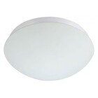 HLW LED LED Ceiling Light with Motion Sensor - 360° Sensor - E27 Fitting - Surface Mounted - Oval - Matte White - Glass