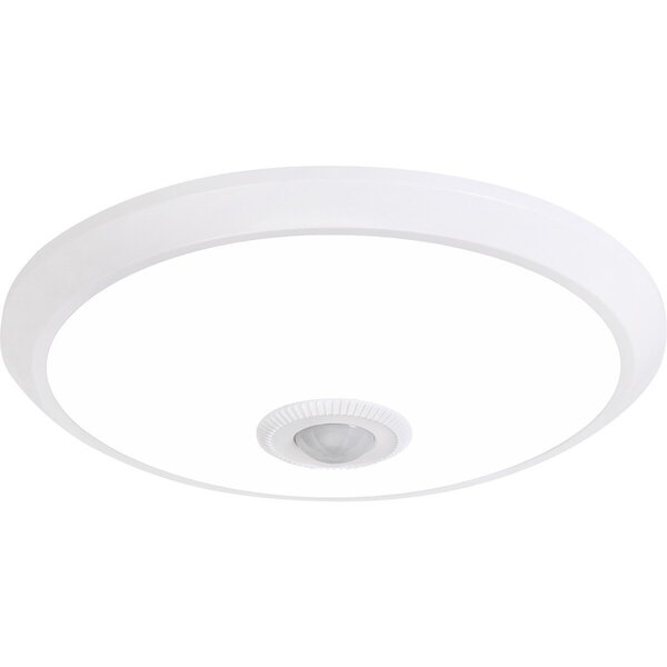 HLW LED LED Plafondlamp met Sensor + Dag en Nacht Sensor - Kozolux Crimpy - 20W 1500lm - Helder/Koud Wit 6400K - Opbouw - Rond - Wit HLW LED LED Plafondlamp met Sensor + Dag en Nacht Sensor - Kozolux Crimpy - 20W 1500lm - Helder/Koud Wit 6400K - Opbouw - Rond - Wit