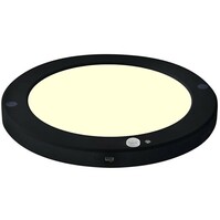 LED plafondlamp PIR dag/nacht sensor 18W 3000K mat zwart