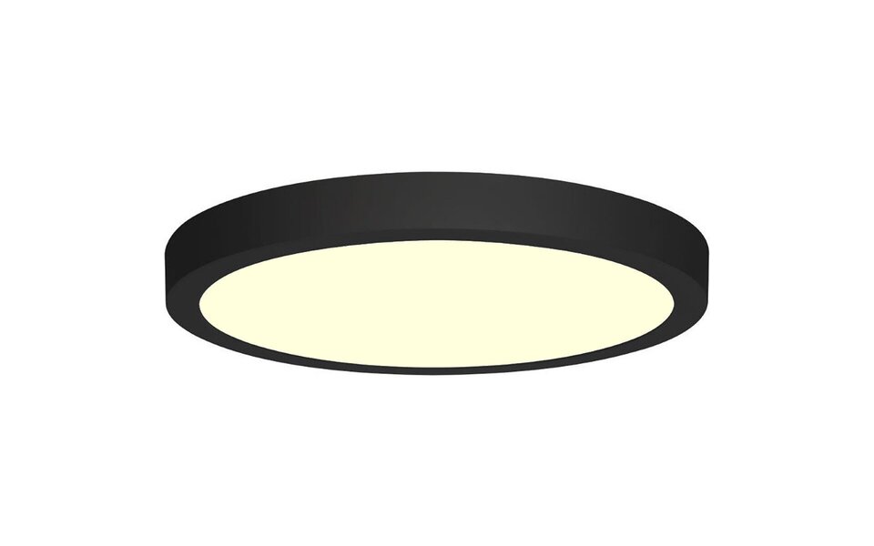 HLW LED LED Downlight - 18W - Warm White 3000K - Matte Black - Surface Mounted - Round - Aluminum - Ø225mm