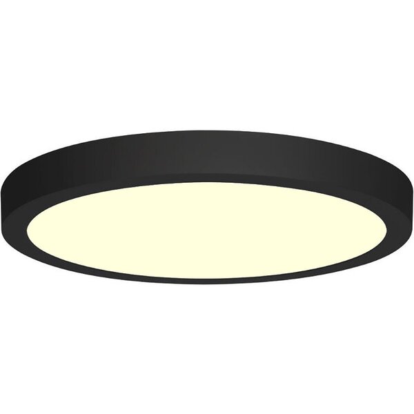 HLW LED LED Downlight - 18W - Warm Wit 3000K - Mat Zwart - Opbouw - Rond - Aluminium - Ø225mm HLW LED LED Downlight - 18W - Warm Wit 3000K - Mat Zwart - Opbouw - Rond - Aluminium - Ø225mm