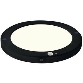 LED Plafondlamp 18W PIR Bewegingssensor 4000K Mat Zwart LED Plafondlamp 18W PIR Bewegingssensor 4000K Mat Zwart
