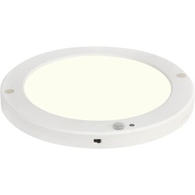 LED plafondlamp 18W 1530lm PIR-sensor 4000K mat wit LED plafondlamp 18W 1530lm PIR-sensor 4000K mat wit