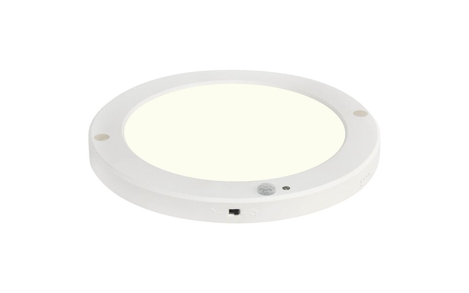 HLW LED LED Ceiling Light with Motion Sensor + Day and Night Sensor - 18W - Natural White 4000K - 360° Viewing Angle - Surface Mounted/Recessed - Round - Matte White HLW LED LED Ceiling Light with Motion Sensor + Day and Night Sensor - 18W - Natural White 4000K - 360° Viewing Angle - Surface Mounted/Recessed - Round - Matte White