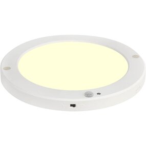 LED plafondlamp rond 18W PIR sensor 3000K mat wit LED plafondlamp rond 18W PIR sensor 3000K mat wit