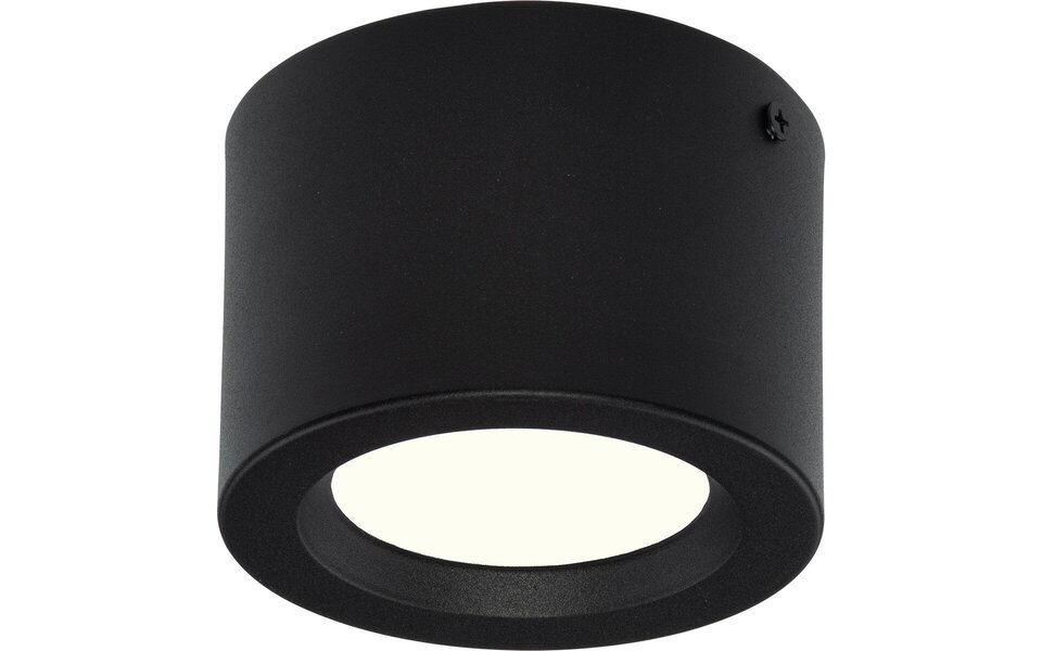 HLW LED LED Downlight - Surface Mounted Round High 5W - Natural White 4200K - Matte Black Aluminum - Ø105mm HLW LED LED Downlight - Surface Mounted Round High 5W - Natural White 4200K - Matte Black Aluminum - Ø105mm