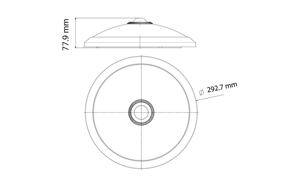 HLW LED LED Ceiling Light with Sensor + Day and Night Sensor - Kozolux Crimpy - 20W 1500lm - Warm White 3000K - Surface Mounted - Round - White