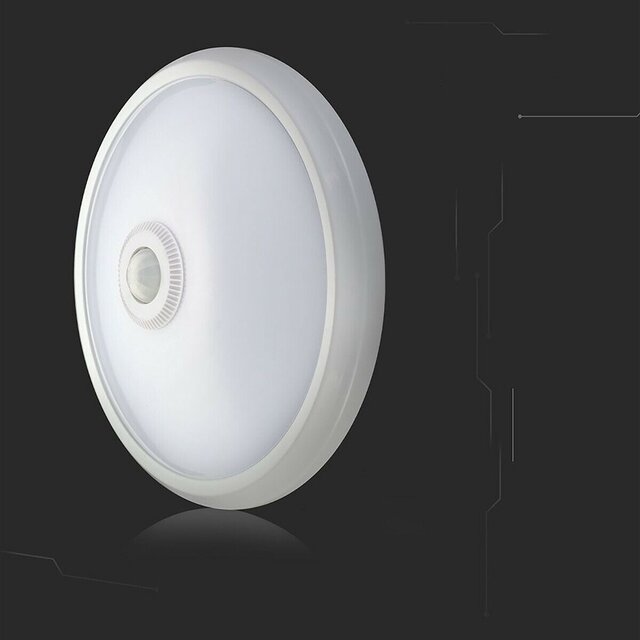 HLW LED LED Ceiling Lamp with Sensor + Day and Night Sensor - Kozolux Crimpy - 20W 1500lm - Adjustable Light Color CCT - Surface Mounted - Round - White HLW LED LED Ceiling Lamp with Sensor + Day and Night Sensor - Kozolux Crimpy - 20W 1500lm - Adjustable Light Color CCT - Surface Mounted - Round - White