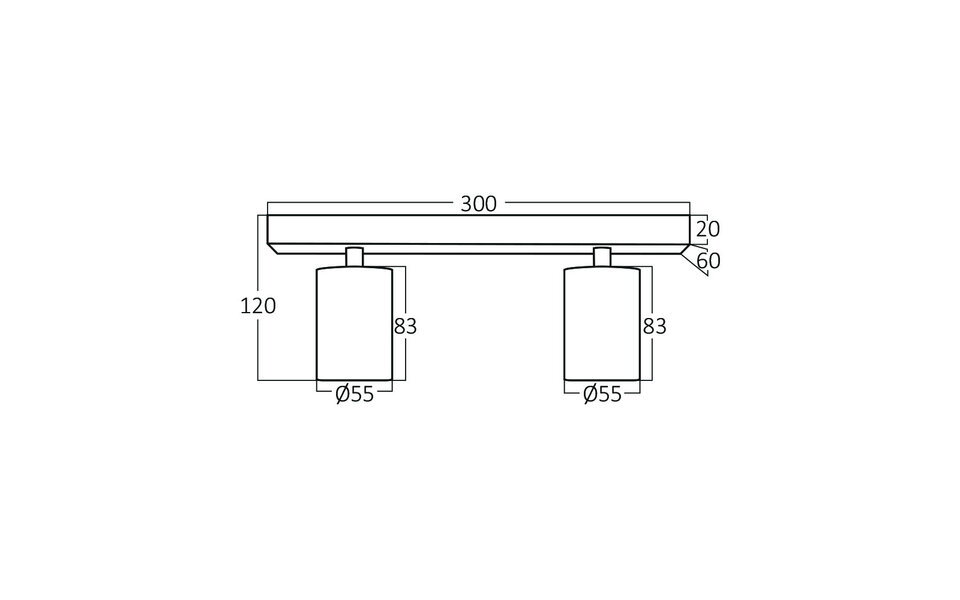 HLW LED LED Plafondspot - Brinton Betin - GU10 Fitting - 2-lichts - Rond - Mat Zwart - Kantelbaar - Aluminium HLW LED LED Plafondspot - Brinton Betin - GU10 Fitting - 2-lichts - Rond - Mat Zwart - Kantelbaar - Aluminium