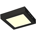 LED Downlight - 12W - Warm White 3000K - Matte Black - Surface Mounted - Square - Aluminum - 170mm LED Downlight - 12W - Warm White 3000K - Matte Black - Surface Mounted - Square - Aluminum - 170mm