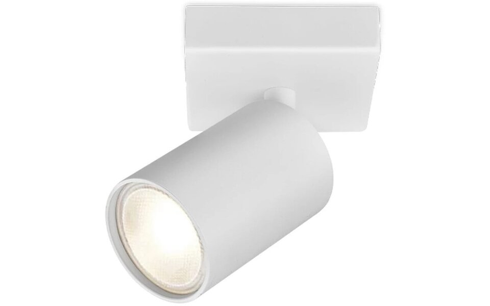 HLW LED LED Ceiling Spotlight - Brinton Betin - GU10 Fitting - 1-light - Round - Matte White - Tiltable - Aluminum HLW LED LED Ceiling Spotlight - Brinton Betin - GU10 Fitting - 1-light - Round - Matte White - Tiltable - Aluminum