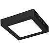 LED Downlight 12W Square Surface Mounted 840lm 6400K Matt Black