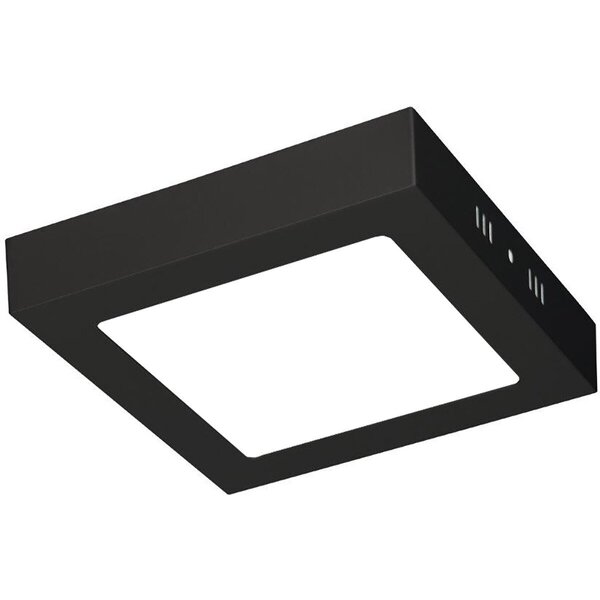 HLW LED LED Downlight - 12W - Helder/Koud Wit 6400K - Mat Zwart - Opbouw - Vierkant - Aluminium - 170mm HLW LED LED Downlight - 12W - Helder/Koud Wit 6400K - Mat Zwart - Opbouw - Vierkant - Aluminium - 170mm