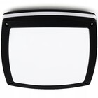 HLW LED LED Ceiling Light - Bathroom Light - Prixa Pauly - Surface Mounted - Square - E27 Fitting - Splashproof IP44 - Matte Black