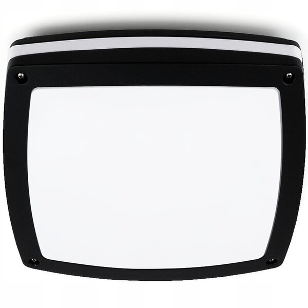 HLW LED LED Plafondlamp - Badkamerlamp - Prixa Pauly - Opbouw - Vierkant - E27 Fitting - Spatwaterdicht IP44 - Mat Zwart HLW LED LED Plafondlamp - Badkamerlamp - Prixa Pauly - Opbouw - Vierkant - E27 Fitting - Spatwaterdicht IP44 - Mat Zwart