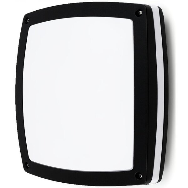 HLW LED LED Plafondlamp - Badkamerlamp - Prixa Pauly - Opbouw - Vierkant - E27 Fitting - Spatwaterdicht IP44 - Mat Zwart HLW LED LED Plafondlamp - Badkamerlamp - Prixa Pauly - Opbouw - Vierkant - E27 Fitting - Spatwaterdicht IP44 - Mat Zwart