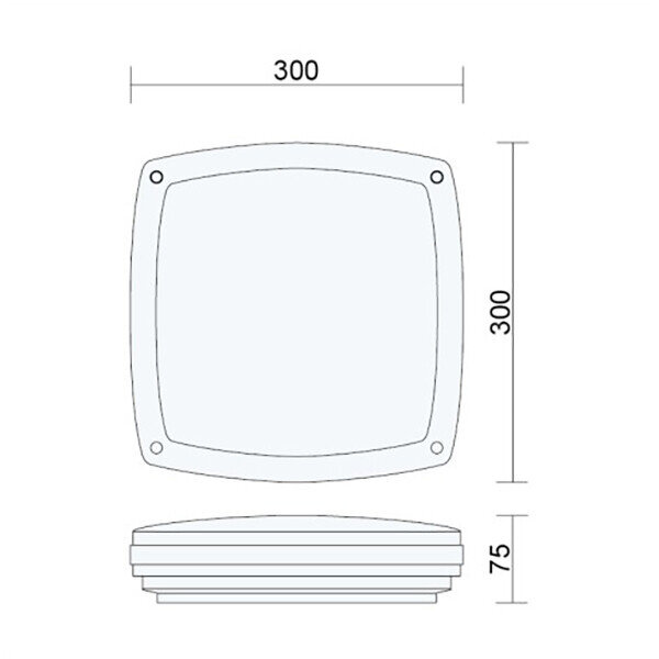 HLW LED LED Plafondlamp - Badkamerlamp - Prixa Pauly - Opbouw - Vierkant - E27 Fitting - Spatwaterdicht IP44 - Mat Zwart HLW LED LED Plafondlamp - Badkamerlamp - Prixa Pauly - Opbouw - Vierkant - E27 Fitting - Spatwaterdicht IP44 - Mat Zwart