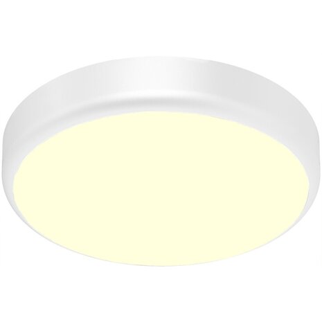 LED Plafondlamp met Sensor + Dag en Nacht Sensor - Brinton Gruna - 20W 2000lm - Warm Wit 3000K - IP54 - Opbouw - Rond - Wit LED Plafondlamp met Sensor + Dag en Nacht Sensor - Brinton Gruna - 20W 2000lm - Warm Wit 3000K - IP54 - Opbouw - Rond - Wit