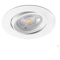 LED Recessed Spotlight - Brinton - 7W 630lm 38D - Dimmable - 830 Warm White 3000K - Round - White LED Recessed Spotlight - Brinton - 7W 630lm 38D - Dimmable - 830 Warm White 3000K - Round - White