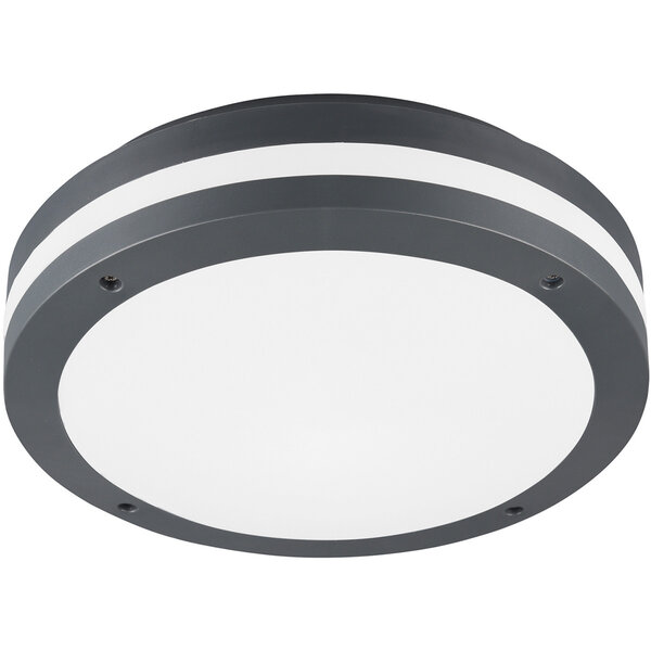 HLW LED LED Plafondlamp - Trion Keraly - Opbouw Rond - Bewegingssensor - Waterdicht - 12W - Mat Antraciet - Kunststof HLW LED LED Plafondlamp - Trion Keraly - Opbouw Rond - Bewegingssensor - Waterdicht - 12W - Mat Antraciet - Kunststof