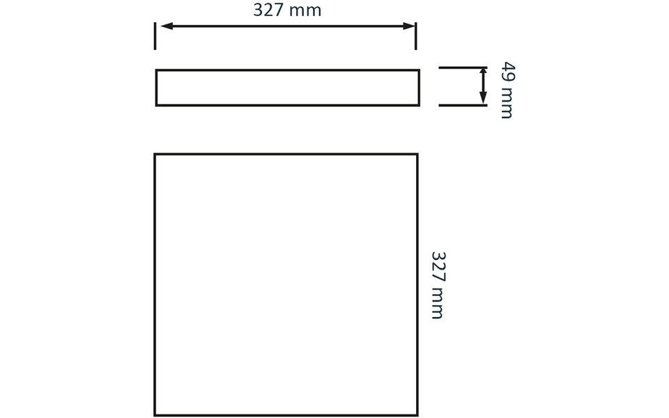 HLW LED LED Plafondlamp - Plafondverlichting - Badkamerlamp - Andres - Opbouw Vierkant 30W - Waterdicht IP54 - Helder/Koud Wit 6400K - Mat Wit - Kunststof