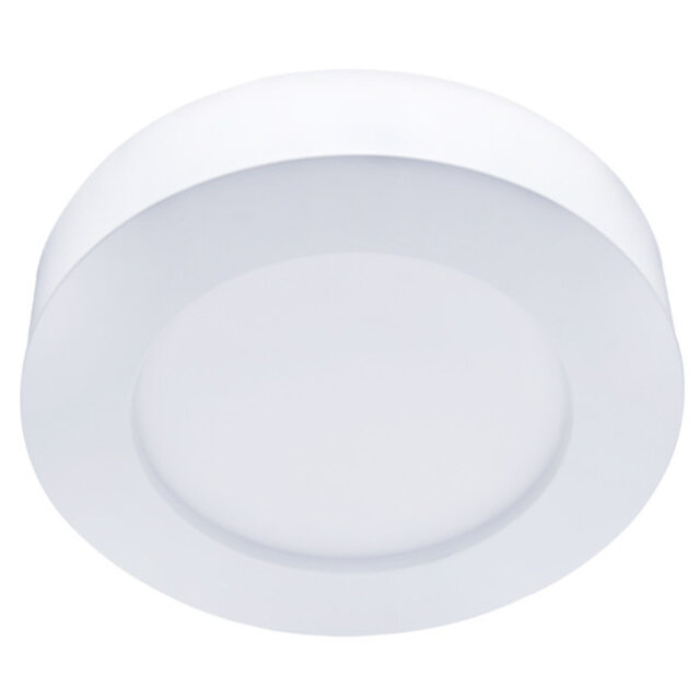 HLW LED LED Downlight Pro - Aigi - Surface-mounted Round 18W - Bright/Cool White 6000K - Matt White - Ø227mm