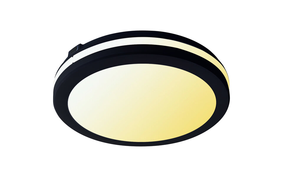 HLW LED LED Plafondlamp - Kozolux Scarly - 30W 2700lm - Aanpasbare Lichtkleur 3in1 CCT - IP65 - Rond - Zwart HLW LED LED Plafondlamp - Kozolux Scarly - 30W 2700lm - Aanpasbare Lichtkleur 3in1 CCT - IP65 - Rond - Zwart