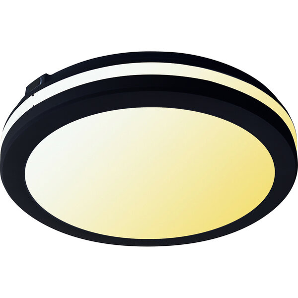 HLW LED LED Plafondlamp - Kozolux Scarly - 30W 2700lm - Aanpasbare Lichtkleur 3in1 CCT - IP65 - Rond - Zwart HLW LED LED Plafondlamp - Kozolux Scarly - 30W 2700lm - Aanpasbare Lichtkleur 3in1 CCT - IP65 - Rond - Zwart