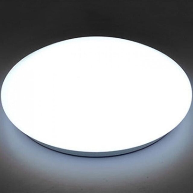 HLW LED LED Plafondlamp - Basic - Opbouw Rond 15W - Helder/Koud Wit 6400K - Mat Wit Aluminium - Ø230mm