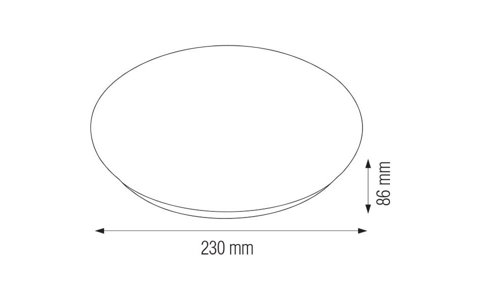 HLW LED LED Plafondlamp - Basic - Opbouw Rond 15W - Helder/Koud Wit 6400K - Mat Wit Aluminium - Ø230mm