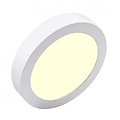 LED Downlight Pro - Aigi - Opbouw Rond 18W - Warm Wit 3000K - Mat Wit - Ø227mm