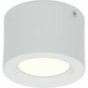 LED opbouwspot Ø105 mm 5W 4200K mat wit aluminium
